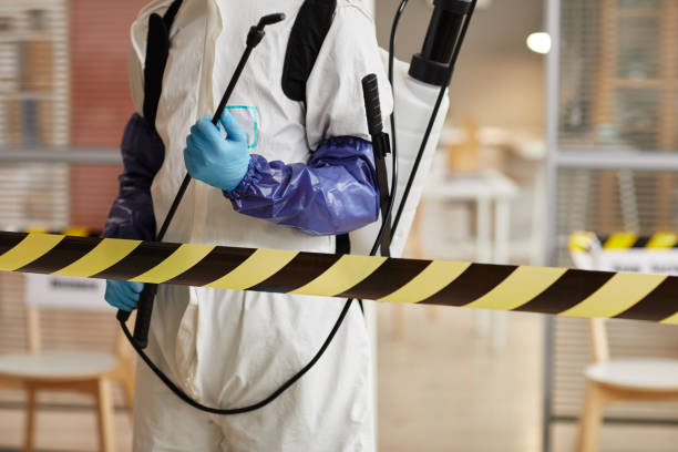 Professional Biohazard Cleanup technician working in Clements, CA